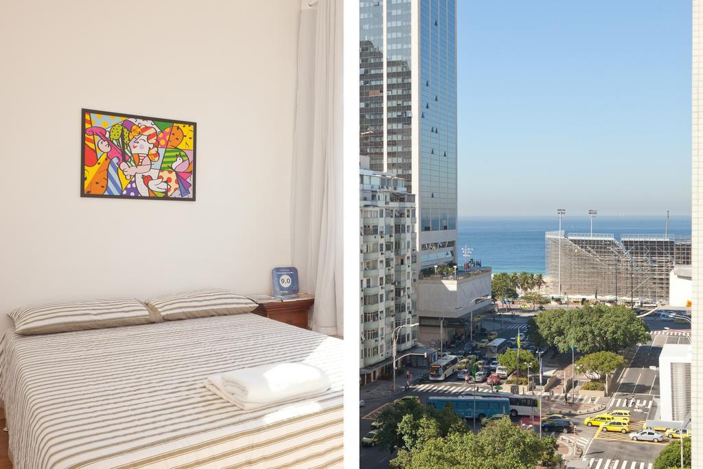 Apartamento Completo Na Praia De Copacabana 02 Quartos Com Vista Lateral Mar Em Andar Alto, Ar, Wifi , Netflix, Pauloangerami Rmvc18 Rio de Janeiro Eksteriør billede